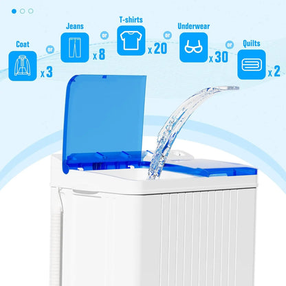 Portable washing machine, 28-pound twin-tub washing machine, compact washing machine