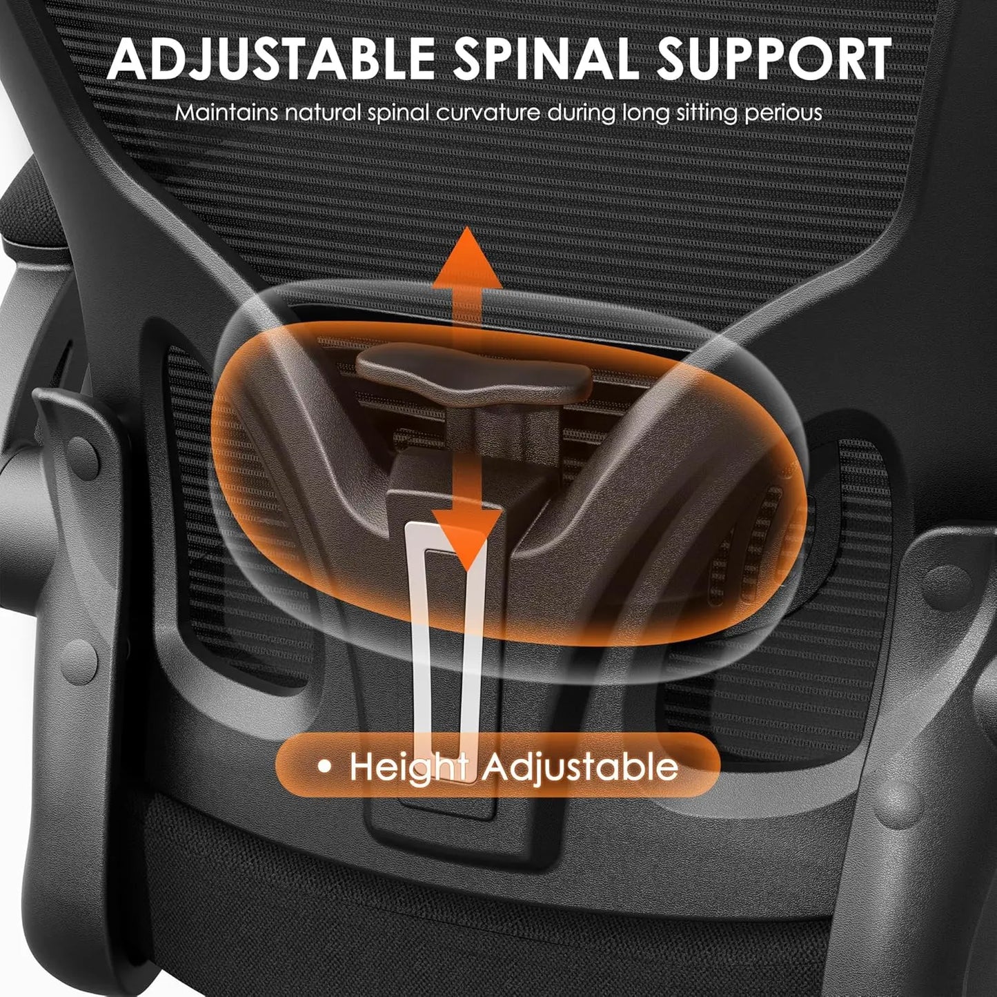 Ergonomic office chair, high-backed breathable mesh office chair with lumbar support.